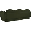 Bowery Hill Contemporary Soft Green Teddy Durable Fabric Sofa