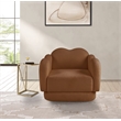 Bowery Hill Contemporary Soft Saddle Teddy Durable Fabric Chair