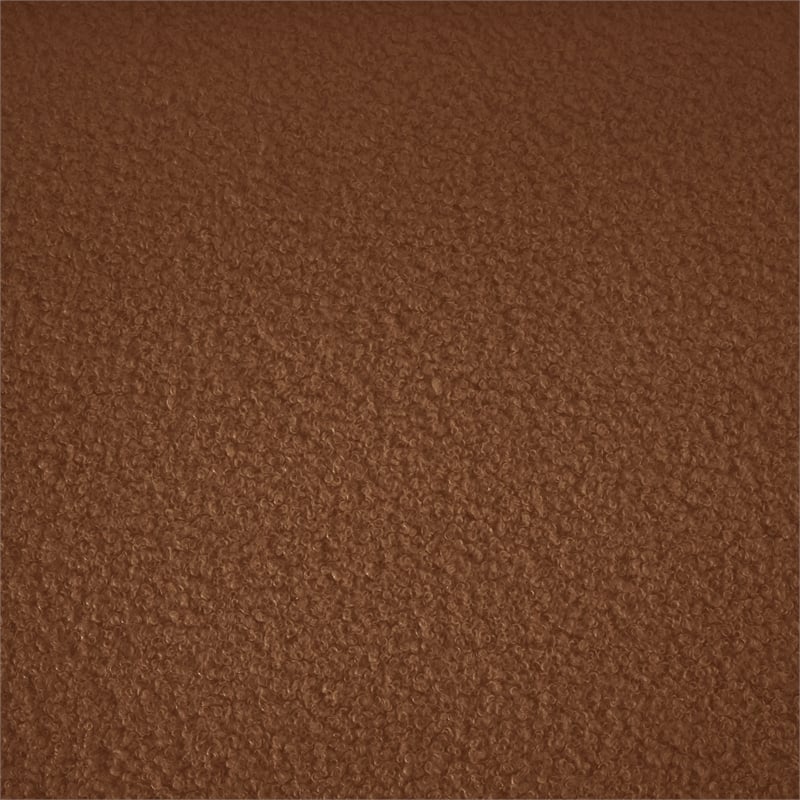 Bowery Hill Contemporary Soft Saddle Teddy Durable Fabric Chair