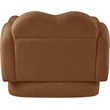 Bowery Hill Contemporary Soft Saddle Teddy Durable Fabric Chair
