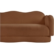 Bowery Hill Contemporary Soft Saddle Teddy Durable Fabric Sofa