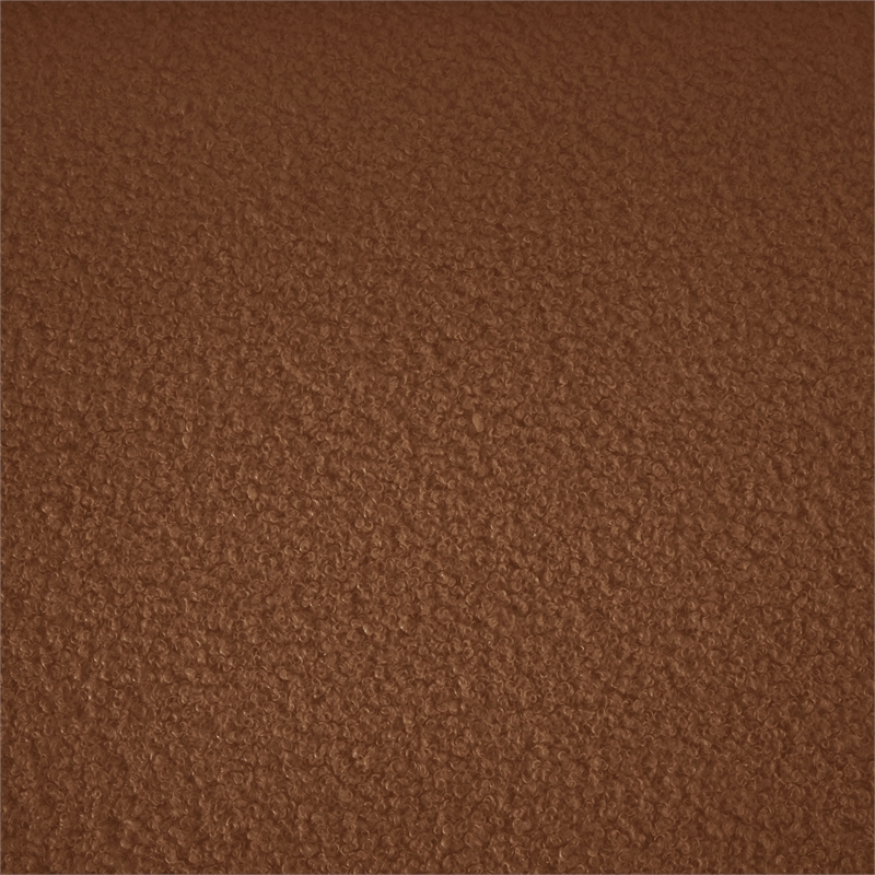 Bowery Hill Contemporary Soft Saddle Teddy Durable Fabric Sofa