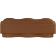 Bowery Hill Contemporary Soft Saddle Teddy Durable Fabric Sofa