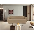 Bowery Hill Contemporary Solid Wood Frame Camel Durable Velvet Sofa