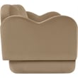 Bowery Hill Contemporary Solid Wood Frame Camel Durable Velvet Sofa