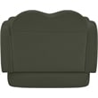 Bowery Hill Contemporary Solid Wood Frame Green Durable Velvet Chair