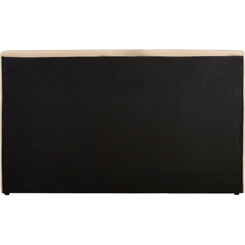 Bowery Hill Contemporary Beige Velvet King Fully Slatted Bed