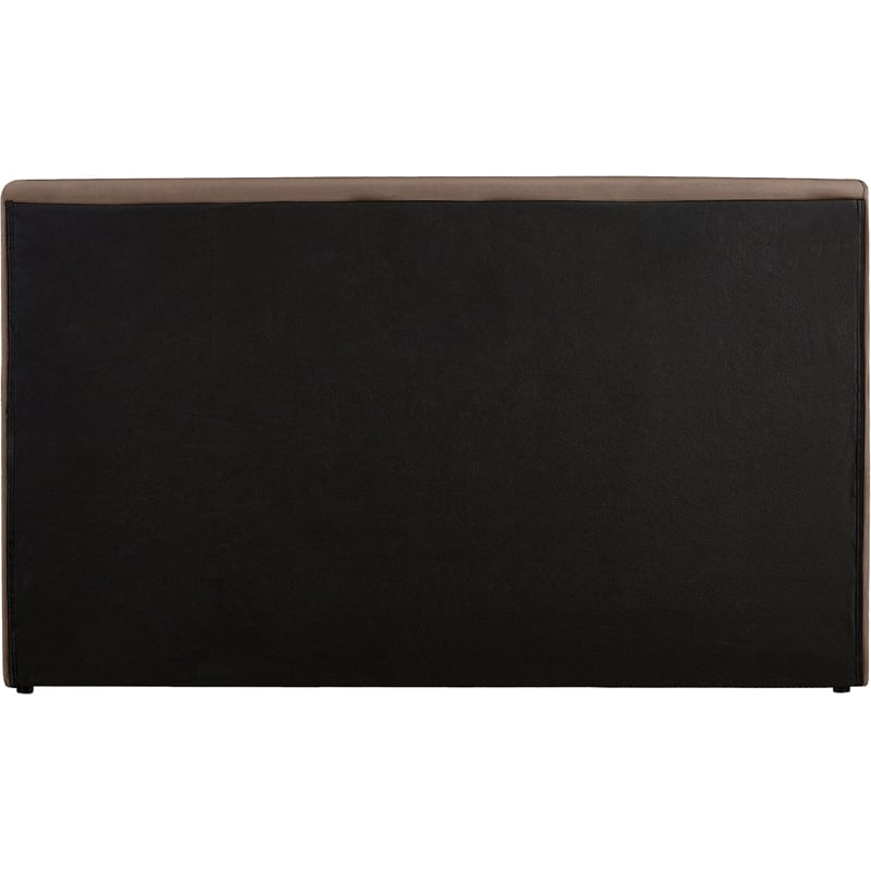 Bowery Hill Contemporary Brown Velvet King Fully Slatted Bed