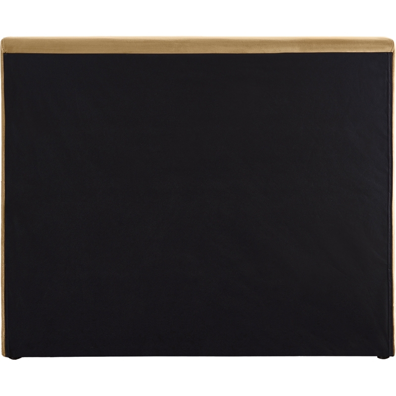 Bowery Hill Contemporary Camel Velvet Twin Fully Slatted Bed