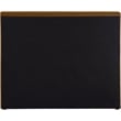 Bowery Hill Contemporary Saddle Velvet Twin Fully Slatted Bed