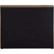Bowery Hill Contemporary Taupe Velvet Twin Fully Slatted Bed