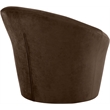 Bowery Hill Contemporary Solid Wood Frame Brown Durable Velvet Accent Chair