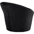 Bowery Hill Contemporary Solid Wood Frame Black Durable Velvet Accent Chair