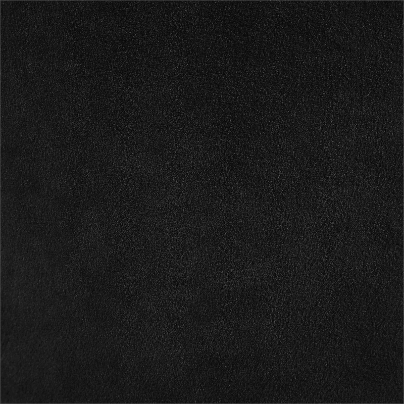 Bowery Hill Contemporary Solid Wood Frame Black Durable Velvet Accent Chair