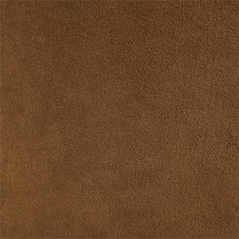 Bowery Hill Contemporary Solid Wood Frame Saddle Durable Velvet Accent Chair