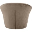 Bowery Hill Contemporary Solid Wood Frame Taupe Durable Velvet Accent Chair
