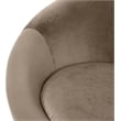 Bowery Hill Contemporary Solid Wood Frame Taupe Durable Velvet Accent Chair