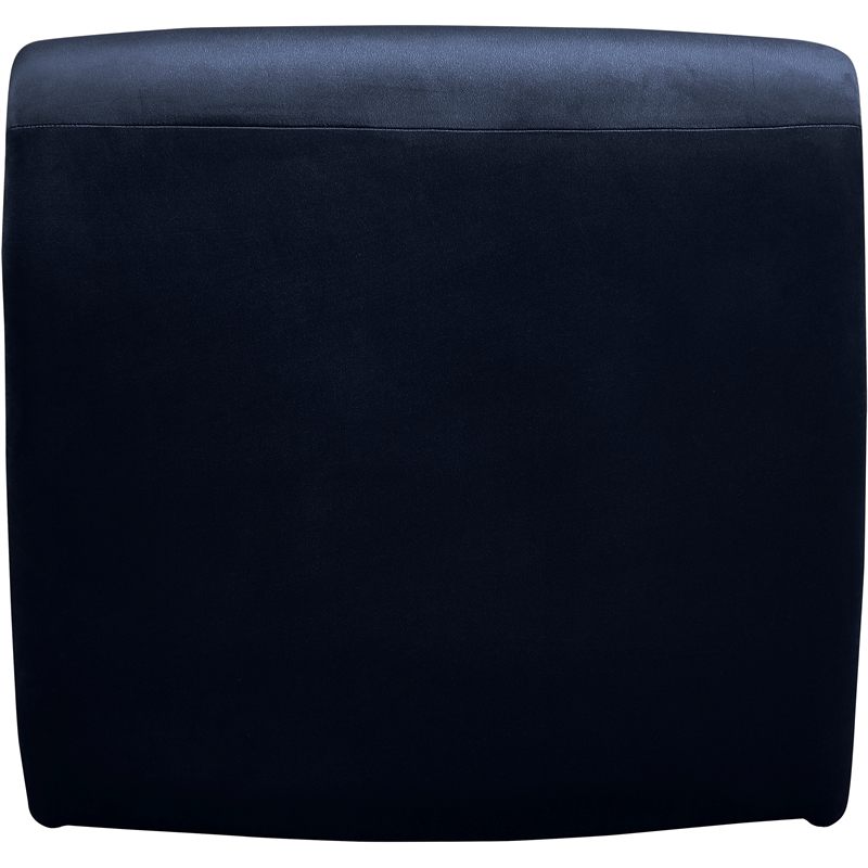 Bowery Hill Contemporary Iron Frame Navy Durable Velvet Accent Chair