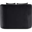 Bowery Hill Contemporary Solid Wood Frame Black Durable Velvet Accent Chair