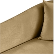 Bowery Hill Contemporary Rich Curves Camel Durable Velvet Accent Chair