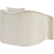 Bowery Hill Contemporary Rich Curves Cream Durable Velvet Accent Chair