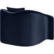 Bowery Hill Contemporary Rich Curves Navy Durable Velvet Accent Chair