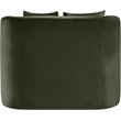 Bowery Hill Contemporary Solid Wood Frame Green Durable Velvet Accent Chair