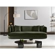 Bowery Hill Contemporary Solid Wood Frame Green Durable Velvet Sofa