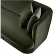 Bowery Hill Contemporary Solid Wood Frame Green Durable Velvet Sofa