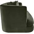 Bowery Hill Contemporary Solid Wood Frame Green Durable Velvet Sofa