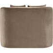 Bowery Hill Contemporary Solid Wood Frame Taupe Durable Velvet Accent Chair