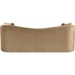 Bowery Hill Contemporary Rich Curves Beige Durable Velvet Sofa