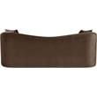 Bowery Hill Contemporary Rich Curves Brown Durable Velvet Sofa