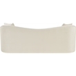 Bowery Hill Contemporary Rich Curves Cream Durable Velvet Sofa