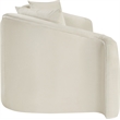 Bowery Hill Contemporary Rich Curves Cream Durable Velvet Sofa