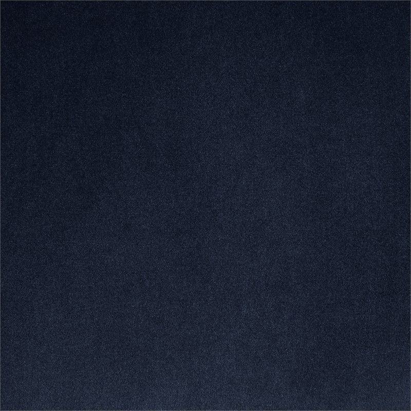 Bowery Hill Contemporary Rich Curves Navy Durable Velvet Sofa