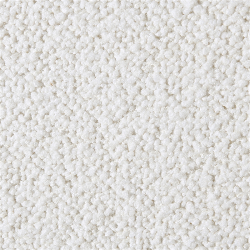 Bowery Hill Contemporary Soft Cream Chenille Fabric Queen Bed