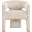 Bowery Hill Contemporary Beige Microsuede Corduroy Accent/Dining Chair