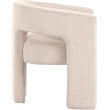 Bowery Hill Contemporary Beige Microsuede Corduroy Accent/Dining Chair