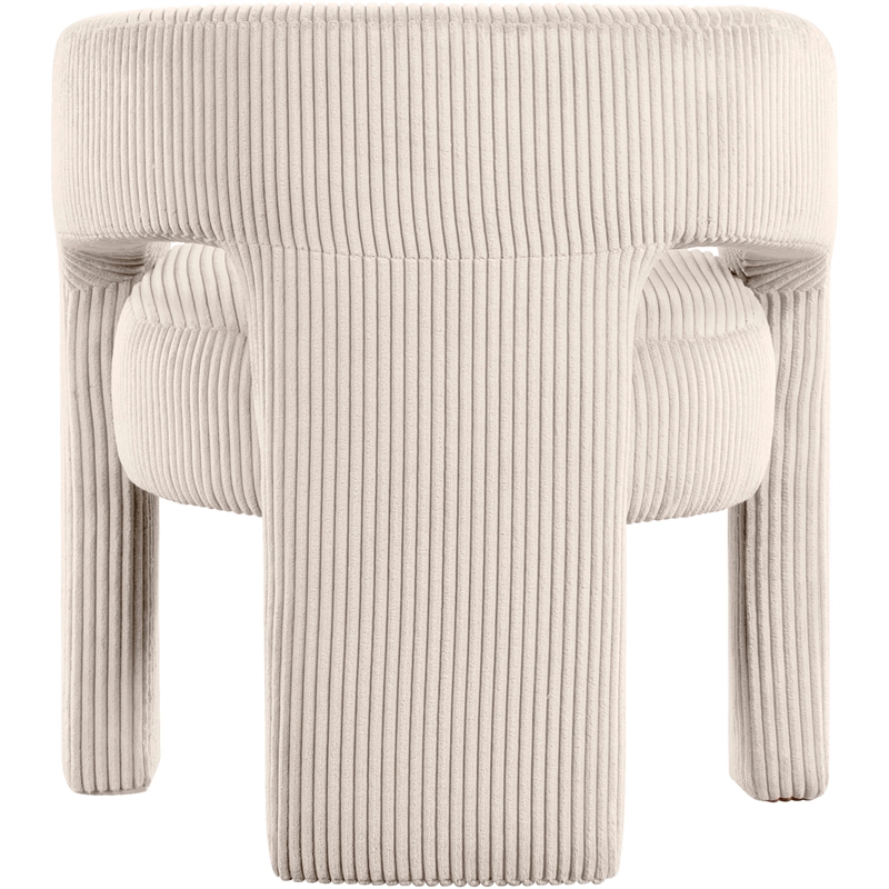 Bowery Hill Contemporary Beige Microsuede Corduroy Accent/Dining Chair