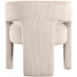 Bowery Hill Contemporary Beige Microsuede Corduroy Accent/Dining Chair