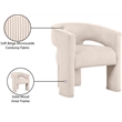 Bowery Hill Contemporary Beige Microsuede Corduroy Accent/Dining Chair