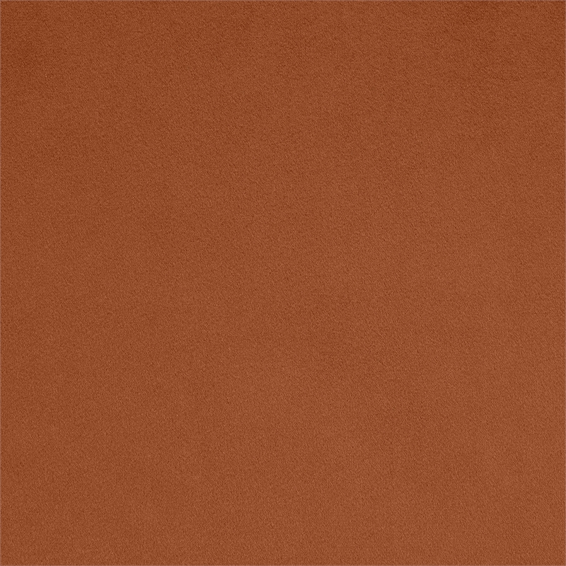 Bowery Hill Contemporary Solid Wood Inner Frame Cognac Durable Velvet Chair