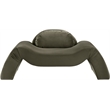 Bowery Hill Contemporary Solid Wood Inner Frame Green Durable Velvet Chair