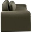 Bowery Hill Contemporary Solid Wood Inner Frame Green Durable Velvet Sofa