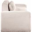 Bowery Hill Contemporary Soft Beige Microsuede Corduroy Sofa
