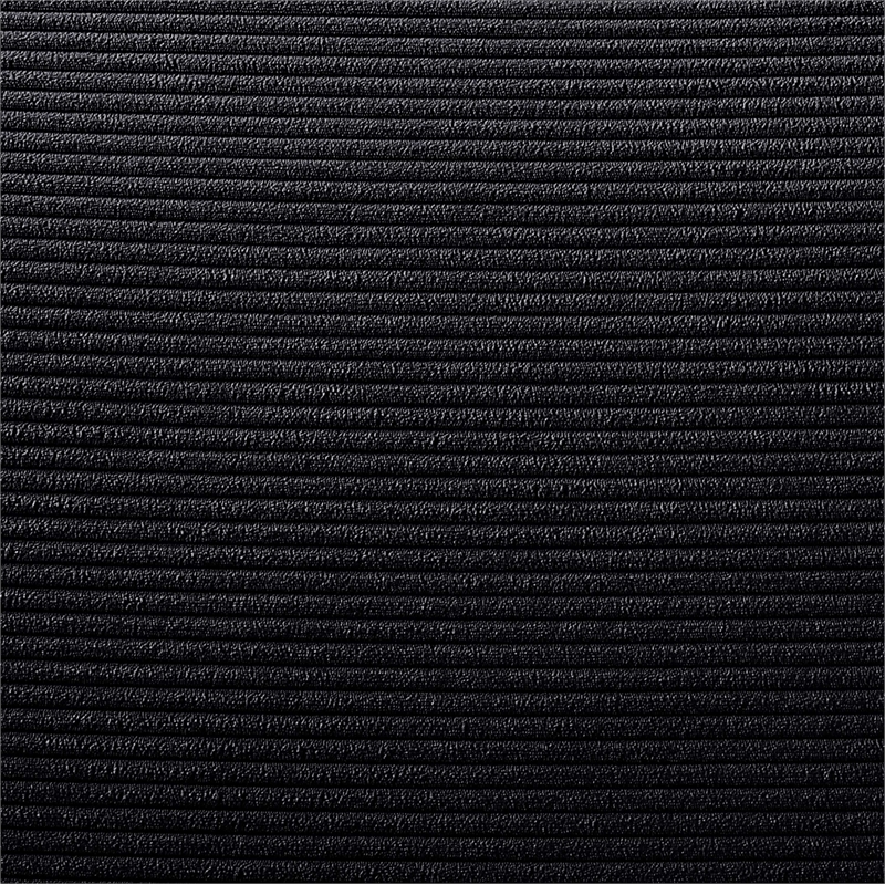 Bowery Hill Contemporary Soft Black Microsuede Corduroy Chair