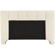 Bowery Hill Contemporary Soft Beige Chenille Fabric King Bed