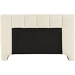 Bowery Hill Contemporary Soft Beige Chenille Fabric Queen Bed