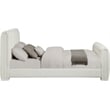 Bowery Hill Contemporary Soft Cream Chenille Fabric Full Bed